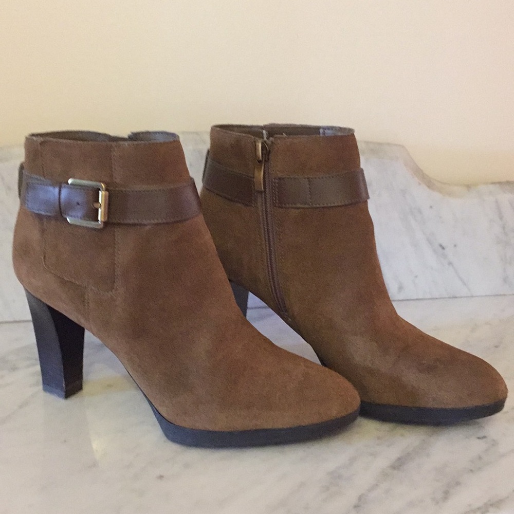 Franco Sarto 7.5 Short Brown Boots